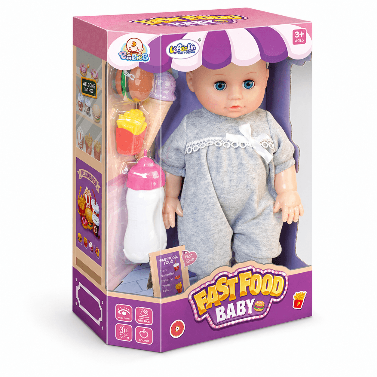 Fast Food Baby Doll With Sounds - 14 Inch in Kuwait
